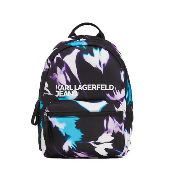 Multi-Color Printed Nylon Backpack