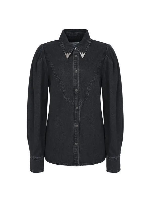 Denim Shirt with Cowboy Detail