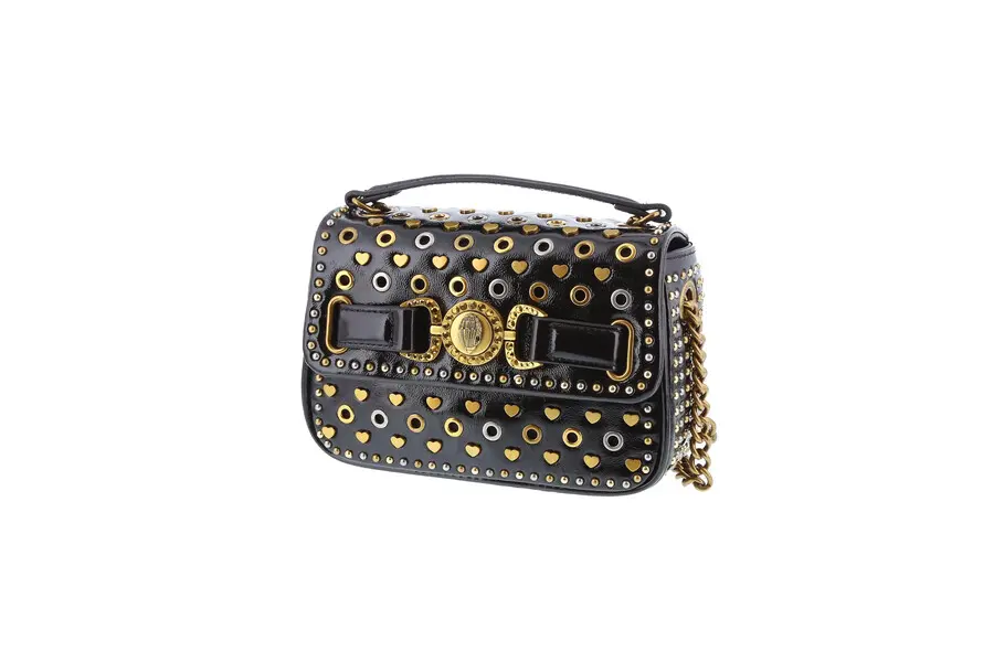 Mini Mansion Studed Shoulder Bag with top Handle
