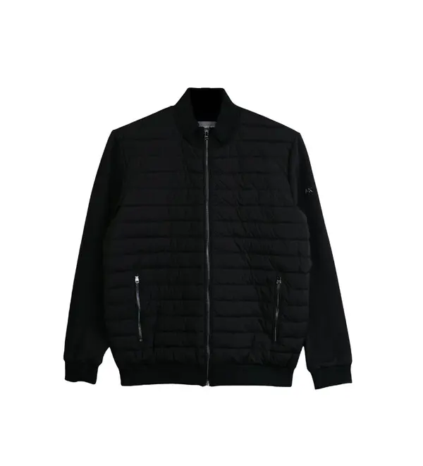 Hybrid Quilted Puffer Bomber Jacket