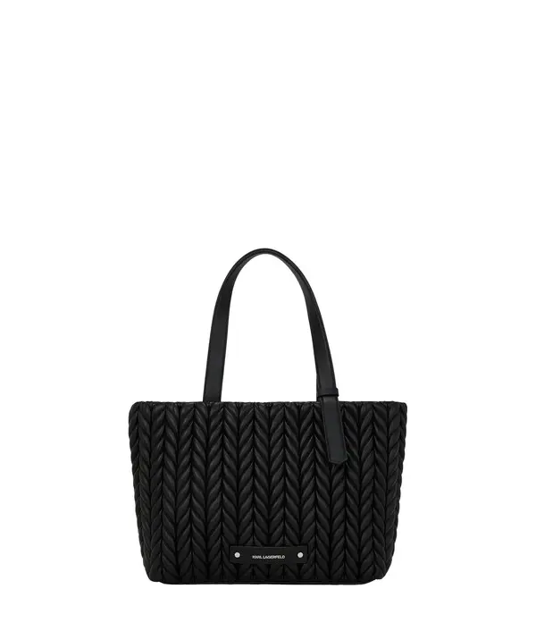 K/Weave Medium Leather Tote Bag