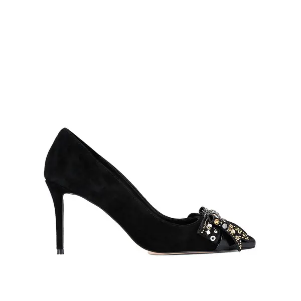 Belgravia Studded Bow Suede Pump