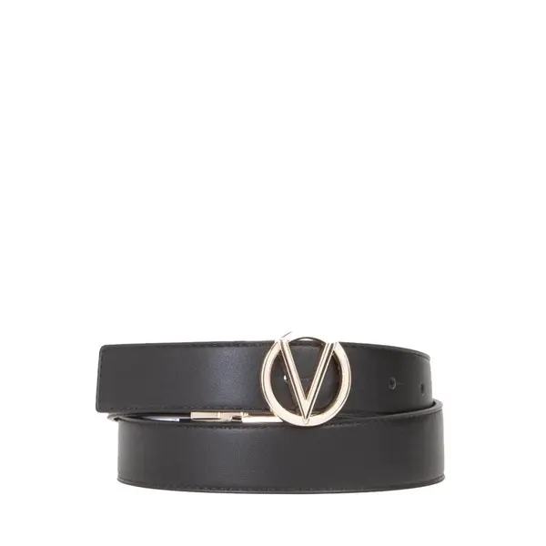 Leather V-Logo Belt