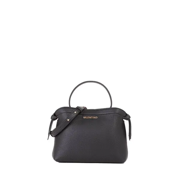 Pebbled Mini Top-Handle Bag with Crossbody Strap