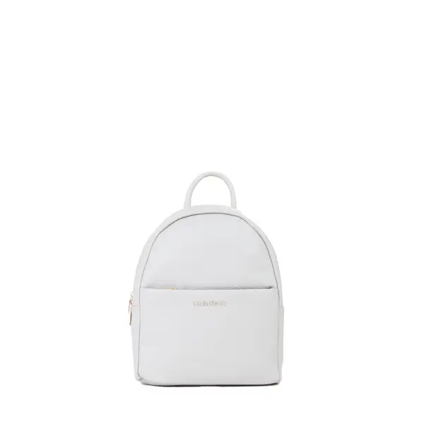 Small Grained Faux Leather Mini Backpack