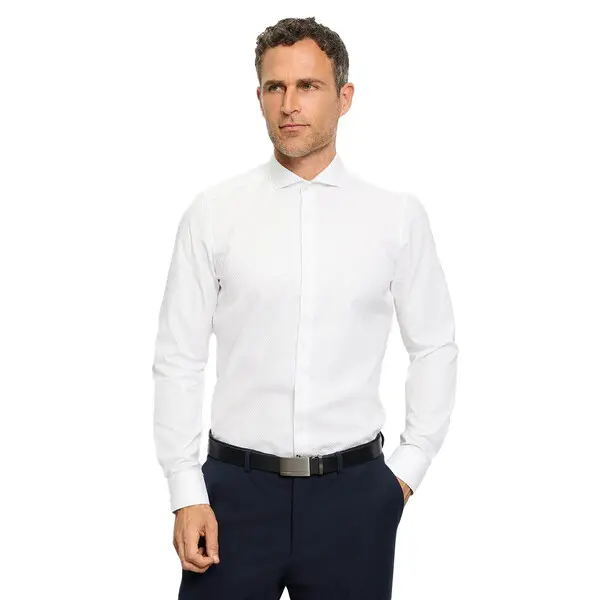 Body Fit Cutaway Long Sleeves Shirt