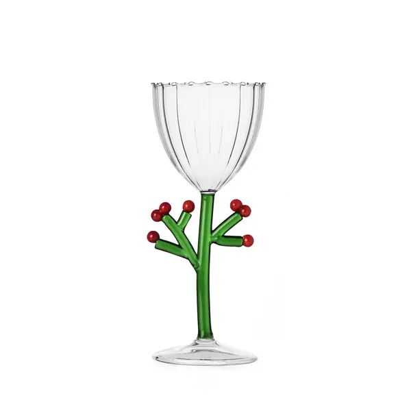 Berries Straight Glass h21cm - Christmas Edition