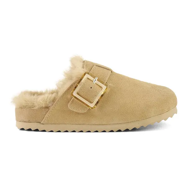 Suede Furry Slippers