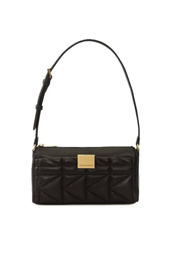 K/Kuilt Leather Baguette Shoulder Bag