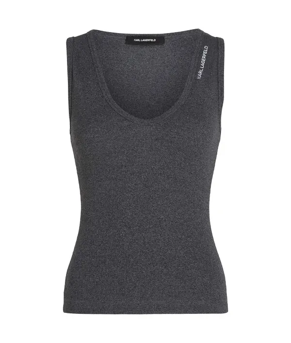 Ribbed V-Neck Tank Top