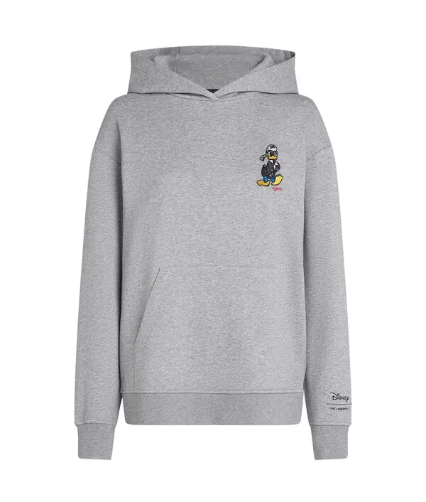 Oversized Hoodie with Back 'K' and Character Graphic