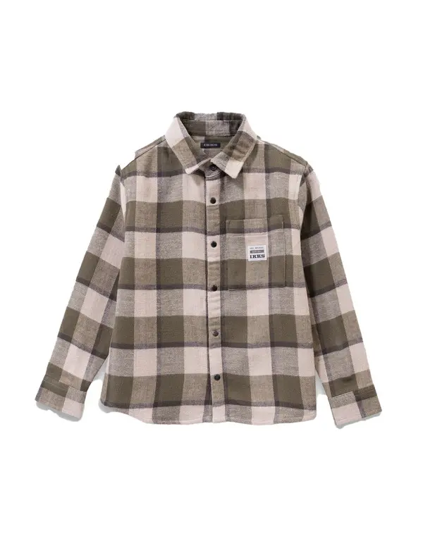 Long sleeves Checked Overshirt