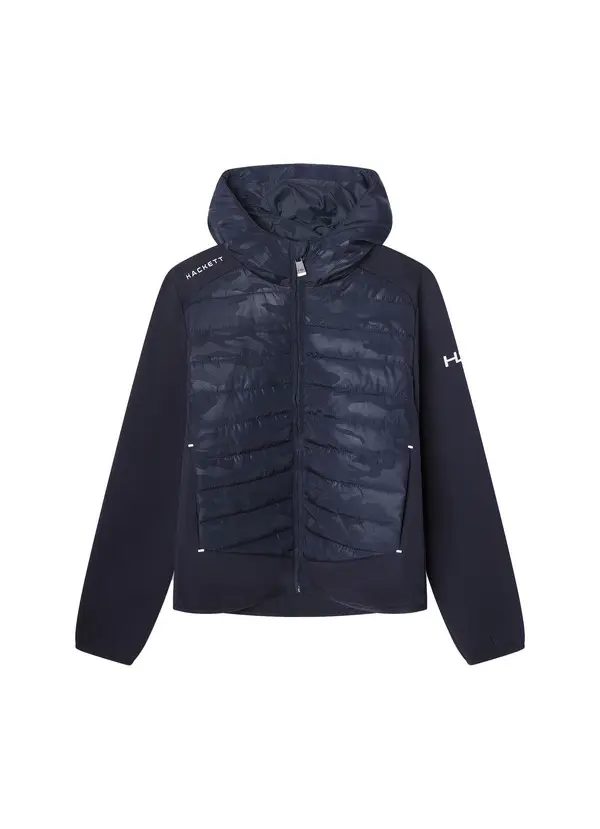 Camo Hybrid Full Zip Hooded Jacket Image