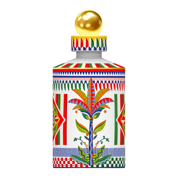 BOTTLE WITH SPHERE MAGNUM PALM - D14XH30 CM, 3 LT.