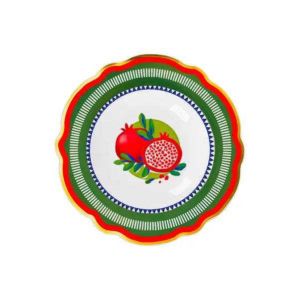 SOUP PLATE POMEGRANADE - DIAM. 23 CM