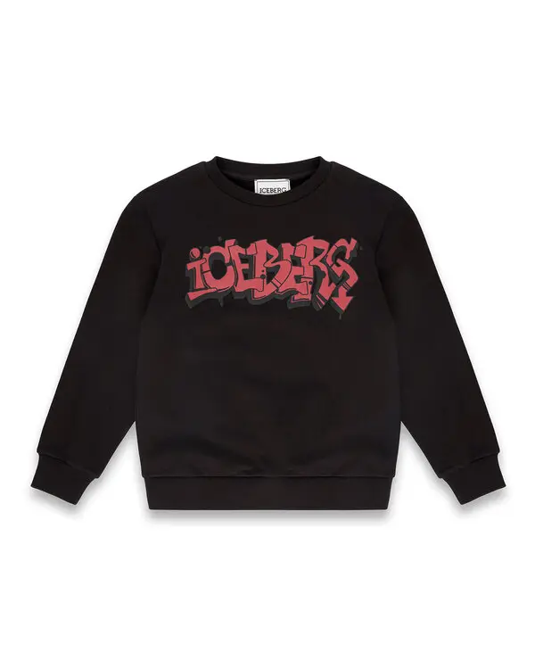 Sweatshirt with Street Art Graphics