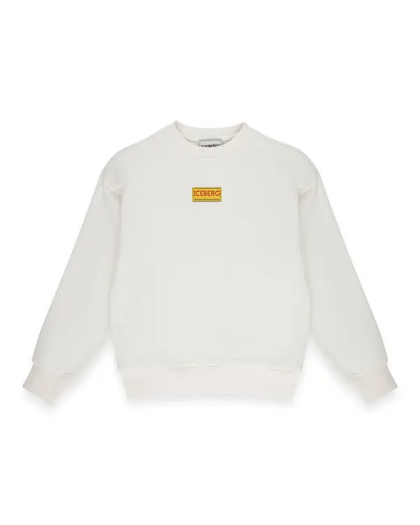 Logo Patch Sweatshirt with Back Lettering