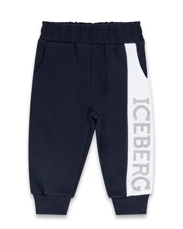 Fleece Joggers with Vertical Logo