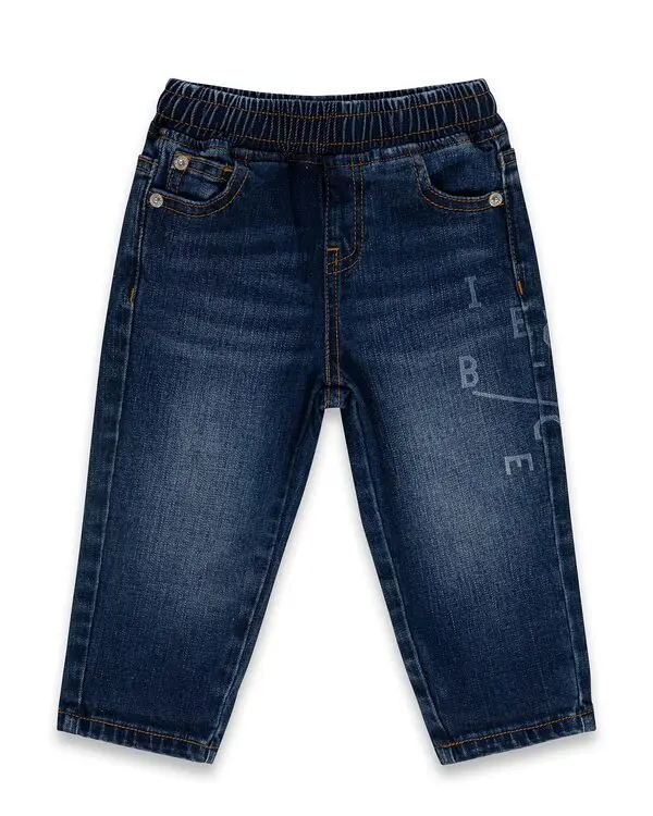 Denim Jeans with Speedometer Graphic