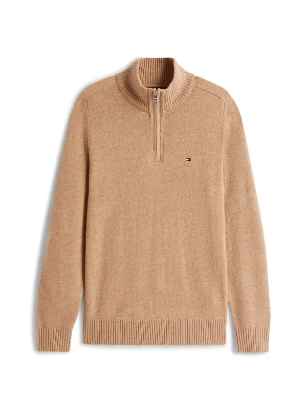 Pure Lambswool Half-Zip Jumper