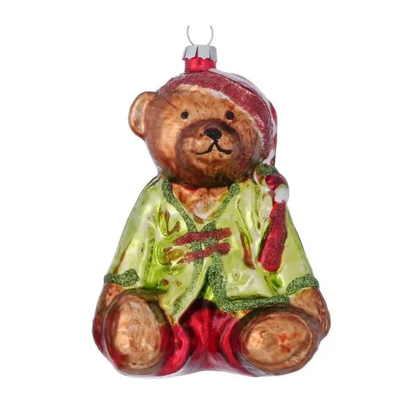 Christmas pendant Timmy ,  Bear, L 9 cm, H 12 cm