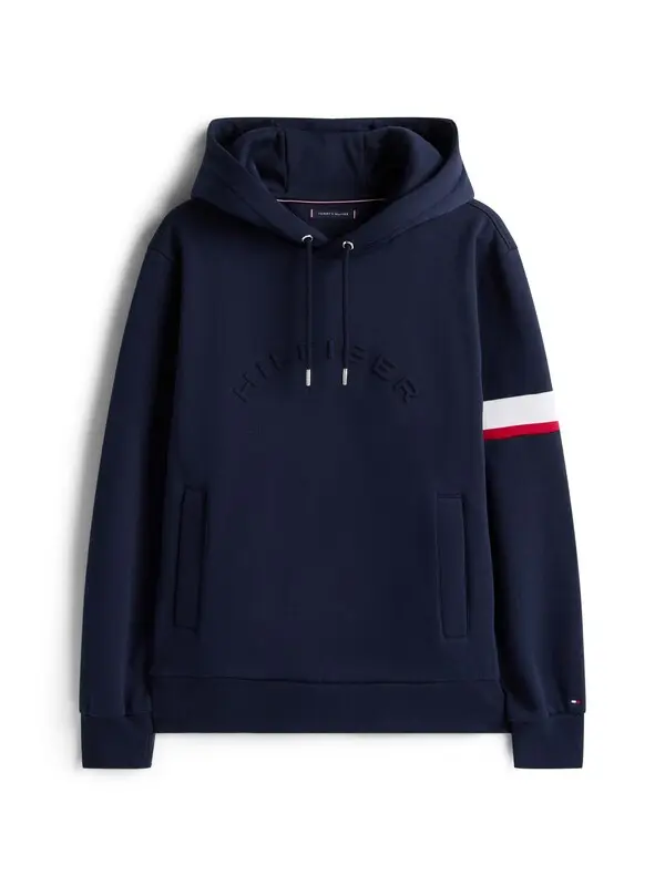 Embossed Logo Fleece Hoody