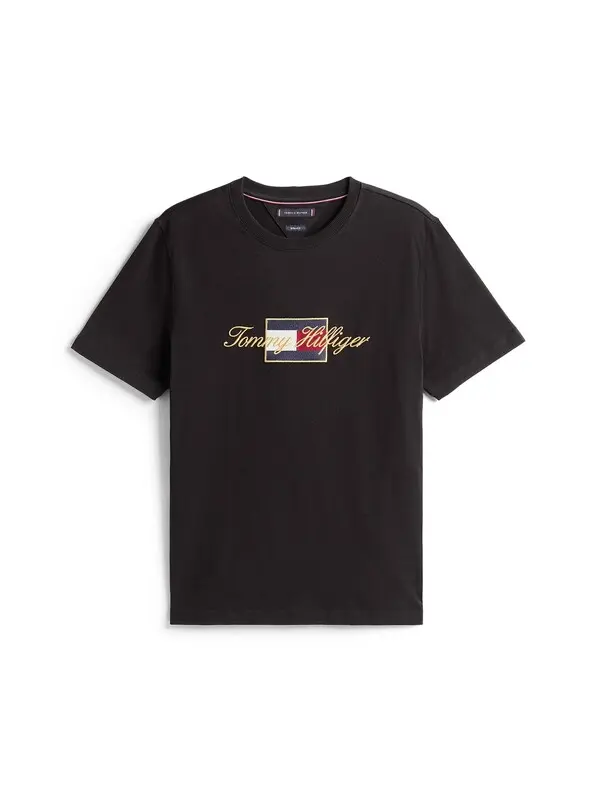 Logo Embroidery Crew Neck T-Shirt
