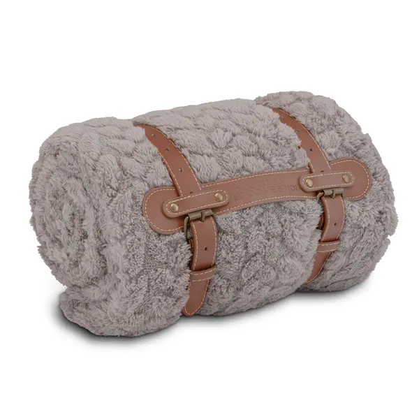 Blanket, Idyll - Fabric, 130x160cm Grey