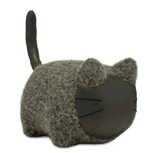 Miaociaobau Green Cat Doorstop in Fabric 37X18X30H