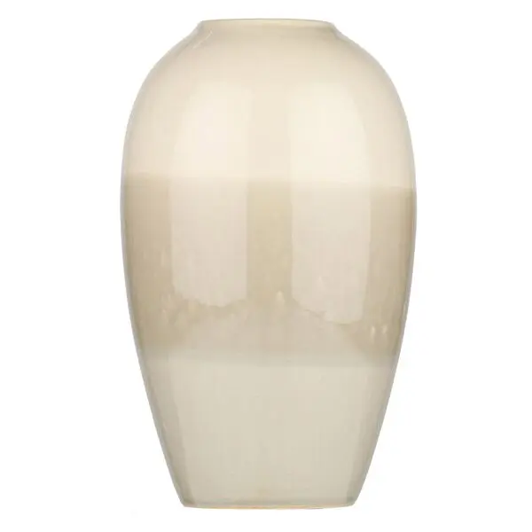 Nuance beige ceramic vase L | 29.5 cm