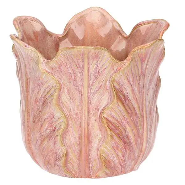 Cachepot L, Dordogne - Stoneware, 20x20x17 cm 