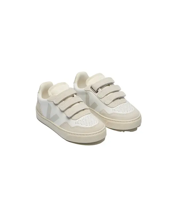 V-90 Leather & Suede Velcro Sneakers - Junior
