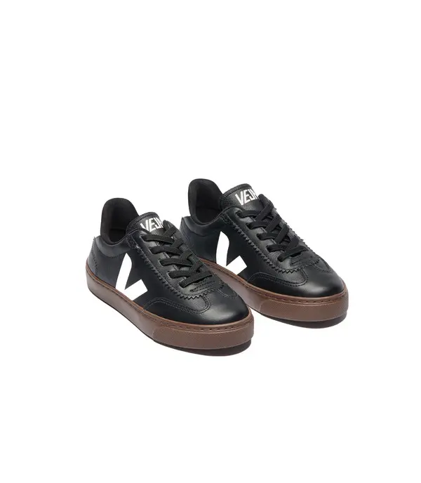 Leather Low-Top Lace Sneakers - Junior