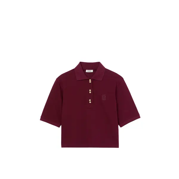 Polo Shirt with Decorative Buttons
