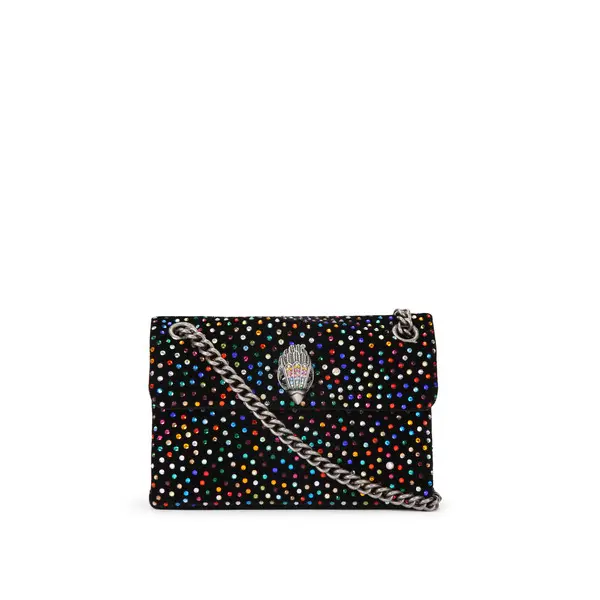 Multicolored Rhinestone Embellishment Crossbody Bag
