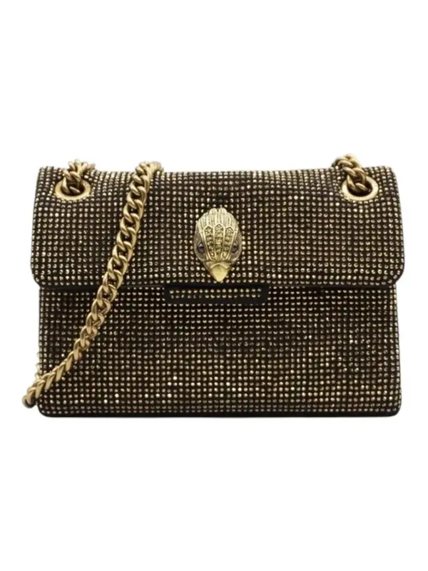 Shimmering Gold Rhinestone Mini Shoulder Bag Image