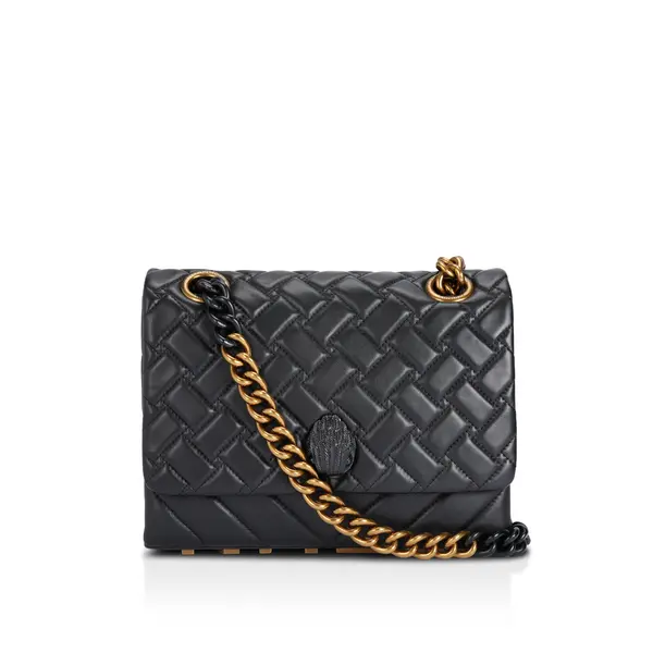 Large Quilted Leather Kensington Bag with Chain Strap