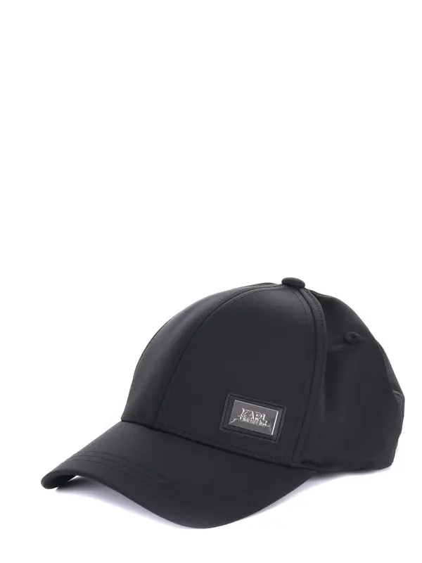 Baseball Cap with Silver Logo Plaque