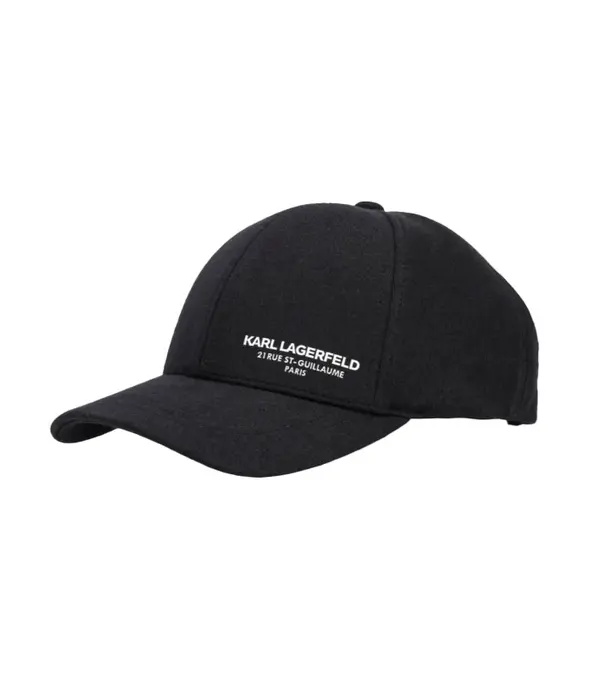Baseball Cap with White Logo Text