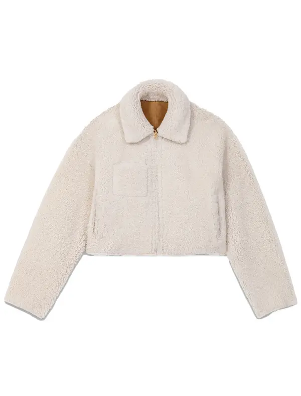 Short Reversible Sheepskin Jacket