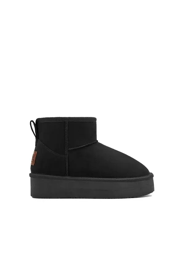 Straight Cut Suede Ankle Boots