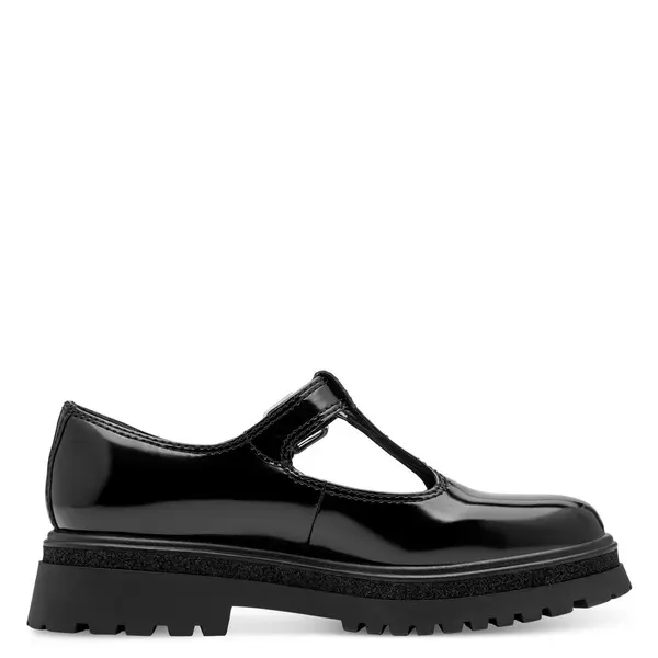 Patent Leather Platform T-Bar Loafer Image
