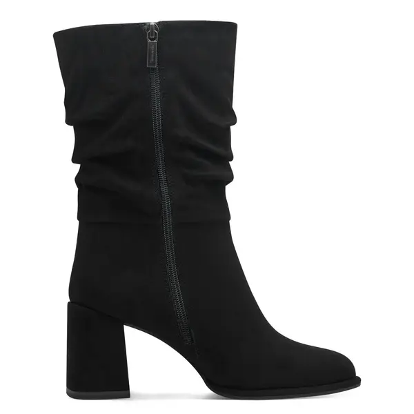 Suede Pull-On Boot with Block Heel Image
