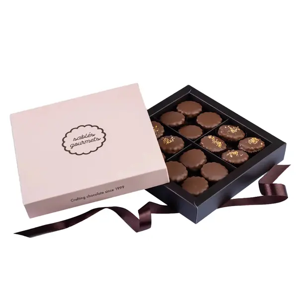 Milk & Hazelnut Chocolate Sablés Box Image