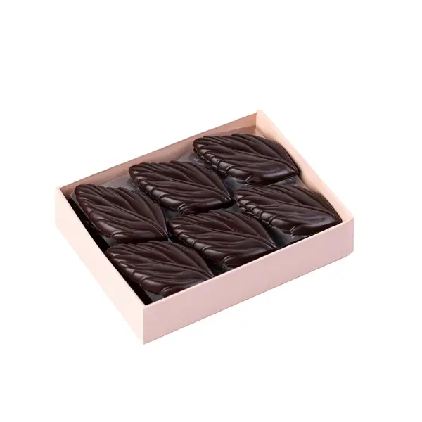 Dark Chocolate Autumn Leaves Image