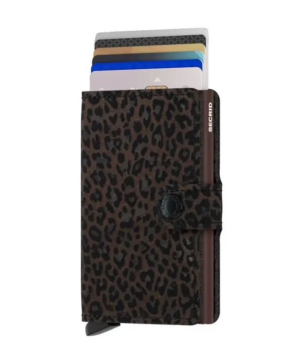 Leo Print Mini Wallet - Brown Image