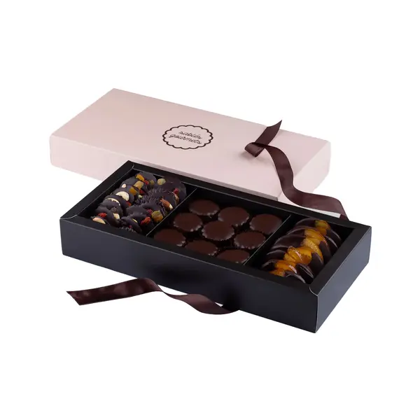 Dark Chocolate Sablés, Quartiers & Mendiants - Assortment Boxes