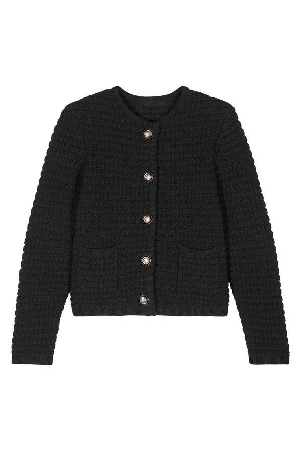 Fancy Knit Short Cardigan