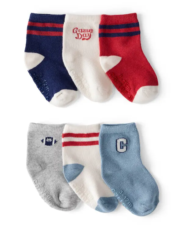 Baby Boy 6-Pack Ankle Socks