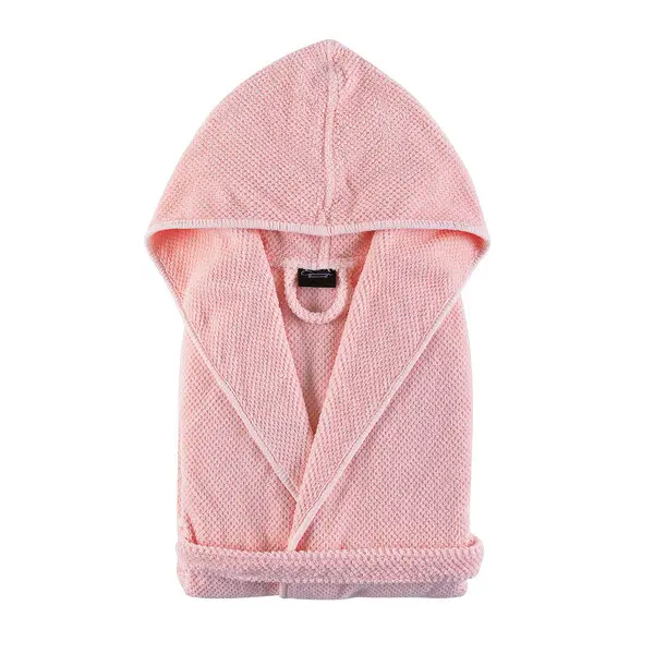 Bee Waffle B&C Hooded Robe 2-3 Pearl